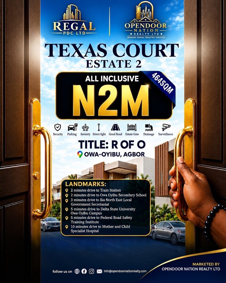 Texas Court Estate 2 — 464 sqm Land, Agbor, Delta State — photo 1 of 1