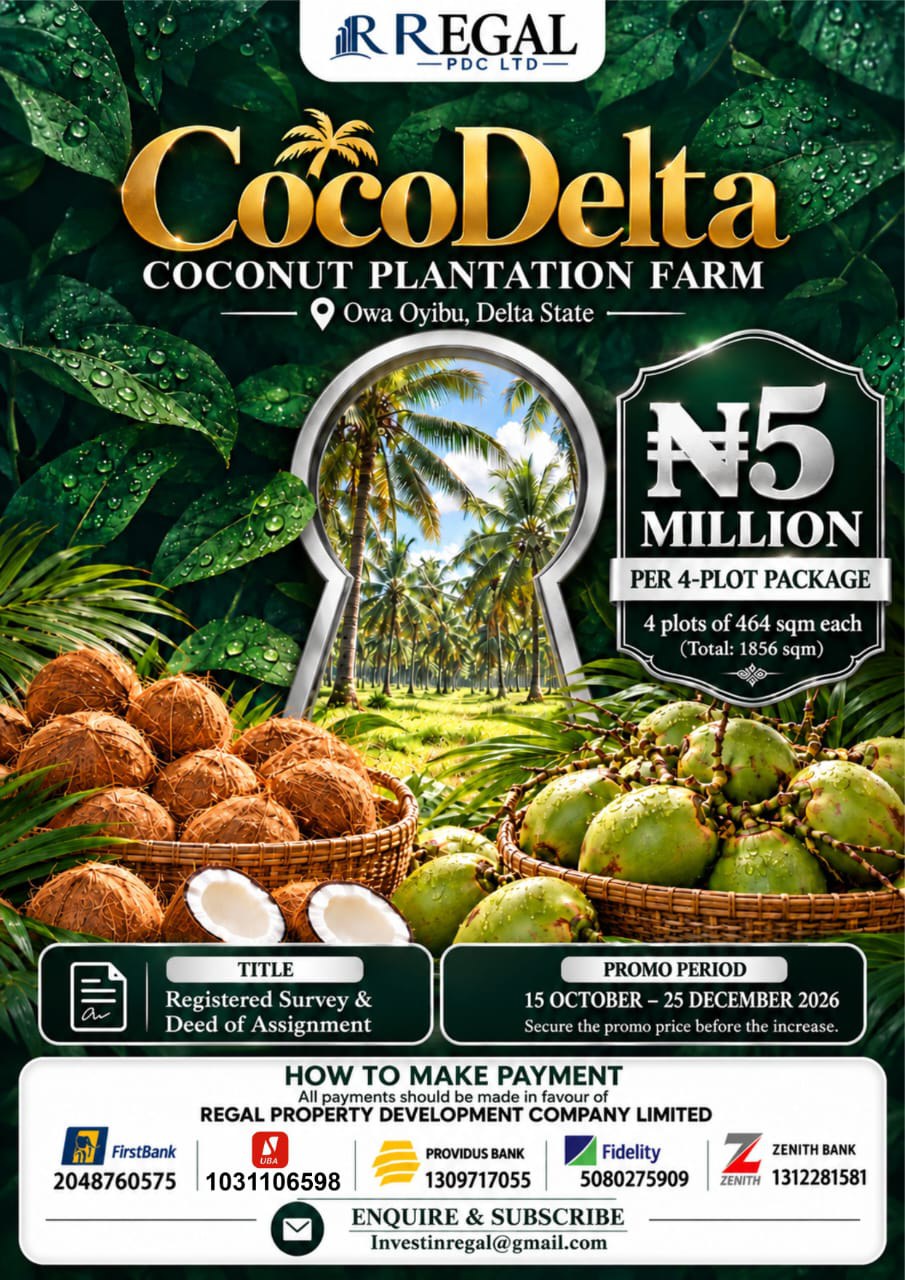 CocoDelta Coconut Plantation — Land for Sale, Owa Oyibu, Delta — photo 1 of 1